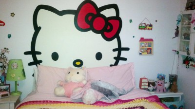 hello kitty wall